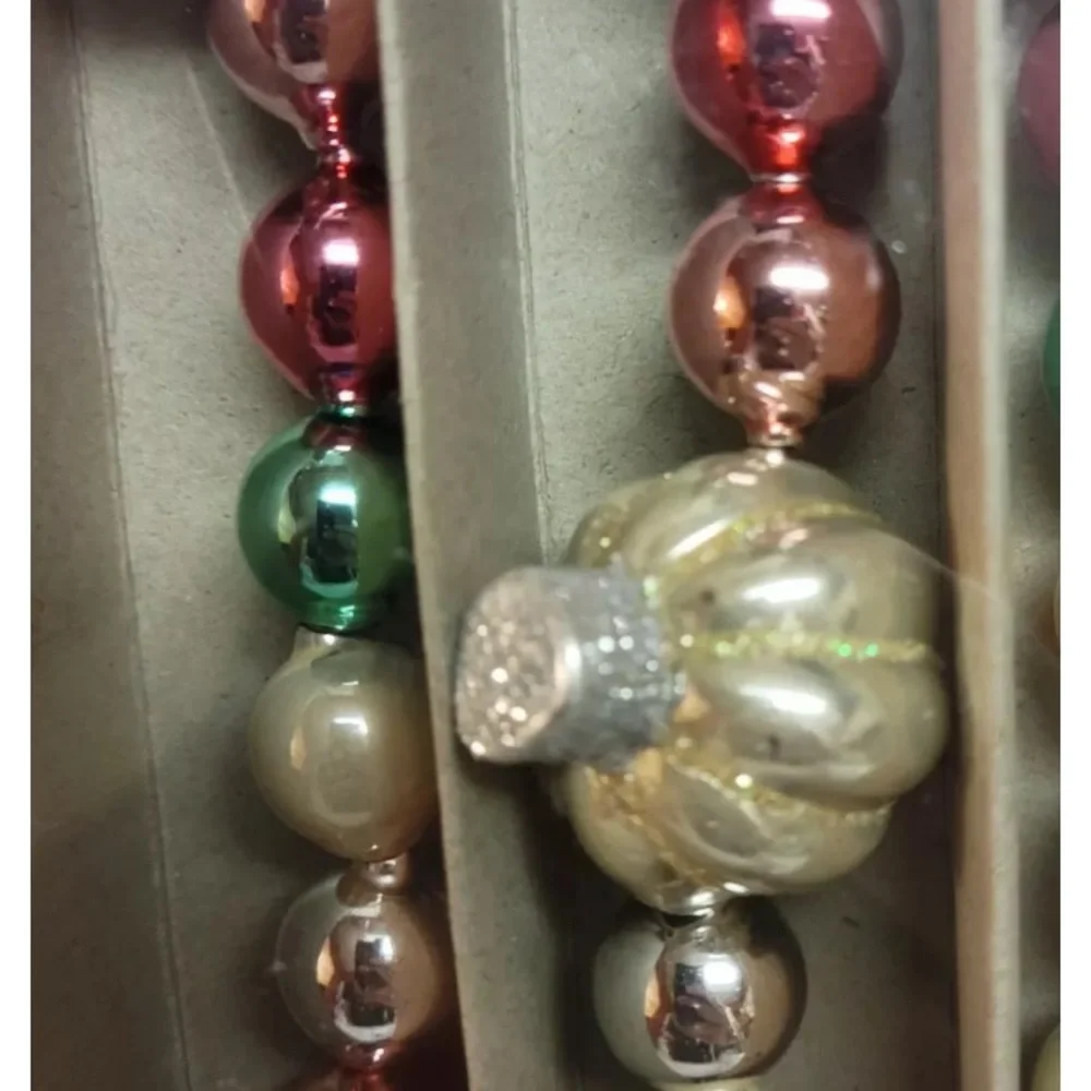 Radko Shiny Glass Garland Fall Pumpkins Halloween